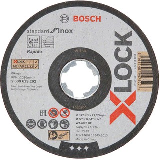 BOSCH ใบตัด5"X1mm. X-LOCK  Standard for Inox 2608619262