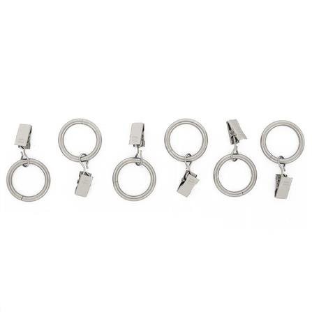 อุปกรณ์ผ้าม่าน ห่วงคล้องราง HOME LIVING STYLE WD 33 มม. สีเงิน