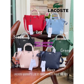 Lacoste Womens L.12.12 Concept Petit Piqué Zip Tote แท้💯%