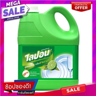 ไลปอนเลมอนน้ำยาล้างจานกลิ่นชามะนาว 3.6ลิตร Lipon Lemon Dishwashing Liquid, Lemon Tea Scent 3.6L.