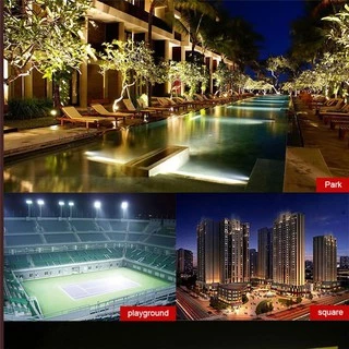 สปอตไลท์ ไฟสว่าง Spotlight LED 800W 2000LED/ 1000W 2500LED AC 220V (ใช้ไฟบ้าน220V) แสงขาว/แสงเหลือง IP66