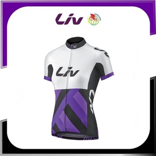 เสื้อปั่นจักรยานแขนสั้นสำหรับผู้หญิง Liv รุ่น Race Day SS