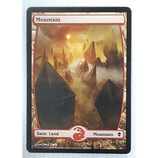 MTG Card Black Core - Modern Set - Basic Land - Mountain 243/249 (Magic: The Gathering - English Proxy Card)