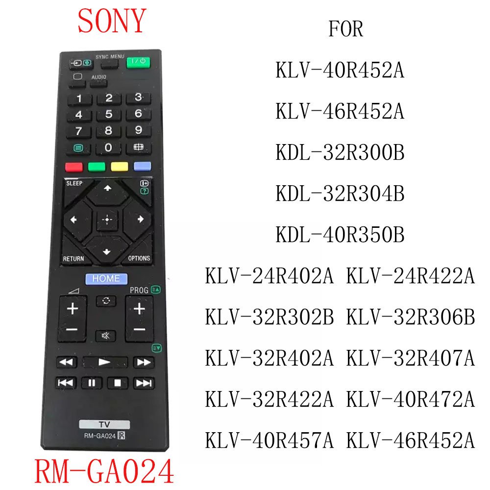 ใหม่สําหรับ SONY TV รีโมทคอนโทรล RM-GA024 Fernbedienung สําหรับ Sony Bravia TV KLV-46R452A KDL-32R30