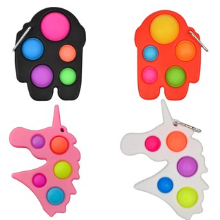 ของเล่นแบบใช้มือกด Pops Bubble Pop It Fidget ฝึกสมาธิ สําหรับเล่นคลายเครียด