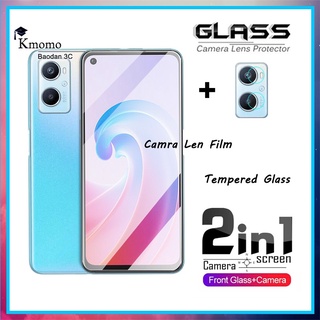 2 in 1 ฟิล์มกระจกนิรภัยกันรอยหน้าจอ สําหรับ Samsung Galaxy A2 Core J4 J6 Plus J7 J8 DUO A750 A8S A9 A7 A6 A8 Star Plus 2018
