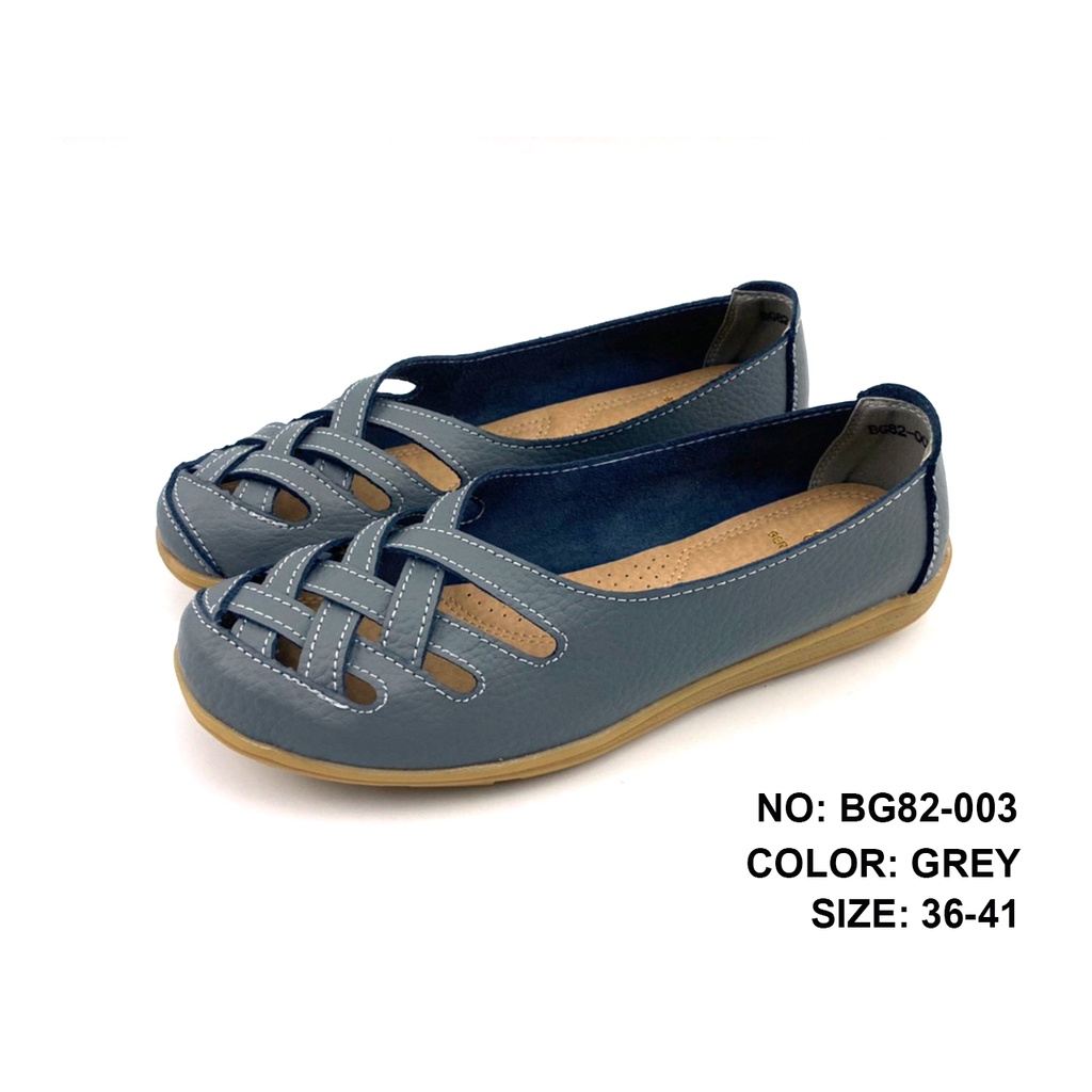 CSB รองเท้าหนังวัว BG82-003 รองเท้าแฟชั่นคัดชู ใส่ทำงาน พร้อมส่ง ราคา ถูกที่สุด ดีลบีเคเค แกลเลอรีภาพที่ 4