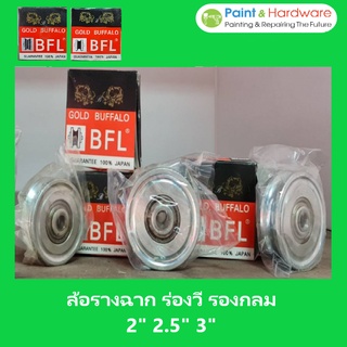 Gold Buffalo ล้อประตู ล้อประตูรั้ว เหล็กเหนียว ลูกปืนนอก ล้อรางประตู ล้อรางฉาก 2นิ้ว / 2.5 นิ้ว / 3 นิ้ว