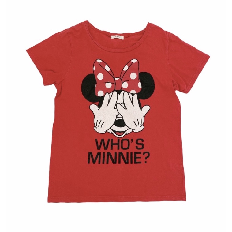 เสื้อสีแดงดิสนีย์ disney มือสอง ญี่ปุ่น #h&amp;m #zara #uniqlo