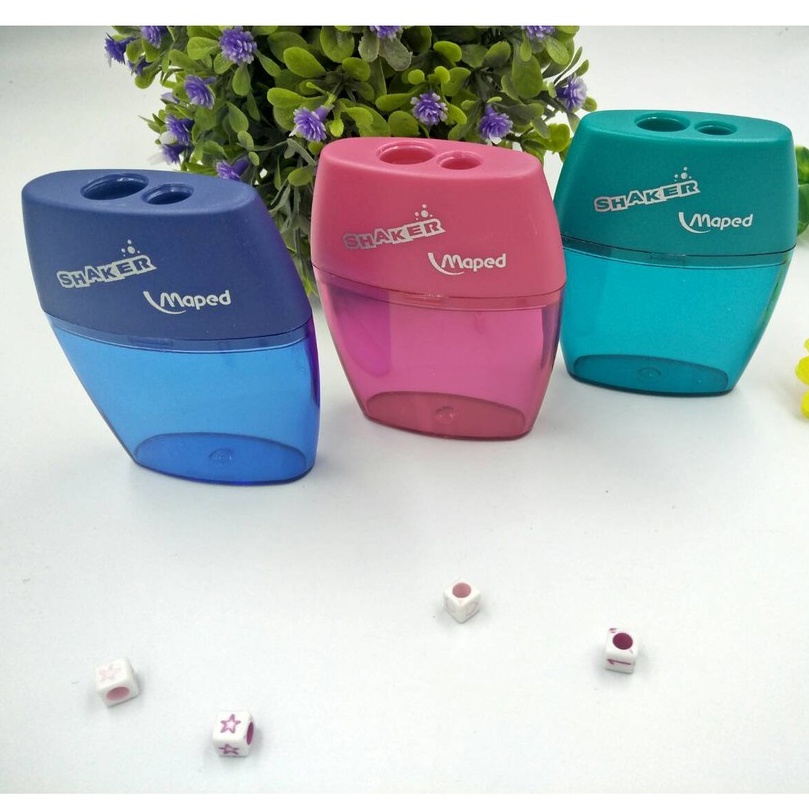 กบเหลาดินสอชาร์คเกอร์ มาเพ็ด 2 ช่อง(มีให้เลือก 3 สี) สามารถเหลาได้ทั้งด้ามเล็กด้ามใหญ่
