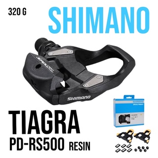 [ของแท้ ศูนย์ไทย] บันได SHIMANO Tiagra PD-RS500 พร้อมแผ่นคลีท สีเหลือง