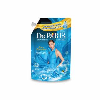 De Paris น้ำยาปรับผ้านุ่ม เดอ ปารี สูตร BLUE PARADISE กลิ่นหอมสดชื่น ชนิดถุงเติม 540 มล.