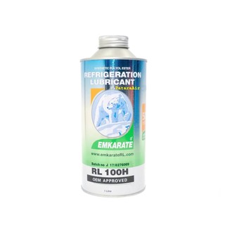 น้ำมันคอมเพรสเซอร์ รถยนต์ R134a  กระป๋อง 1 ลิตร RL 100H Refrigeration Compressor Oil Emkarate น้ำมันคอม น้ำมันคอมแอร์