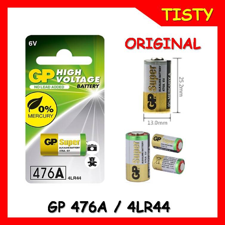ถูกทึ่สุด ของแท้ Original GP 476A, 4LR44,PX28A, A544, PX28A, V4034 PX, 4G13, AG13  6V. ถ่านอัลคาไลน์
