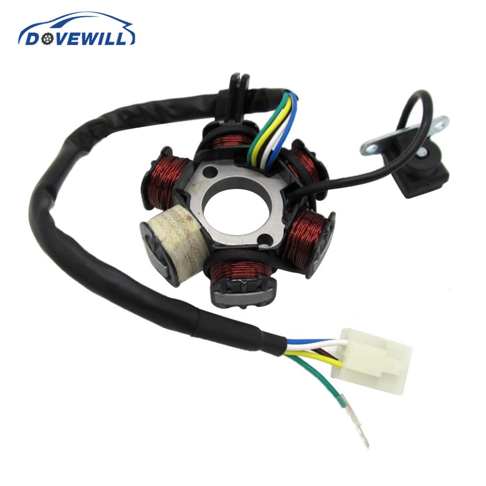 Dovewill Stator คอยล์แม่เหล็ก 6 5 สาย 50cc 110cc 125cc 150cc สําหรับสกูตเตอร์ รถจักรยานยนต์ ATV