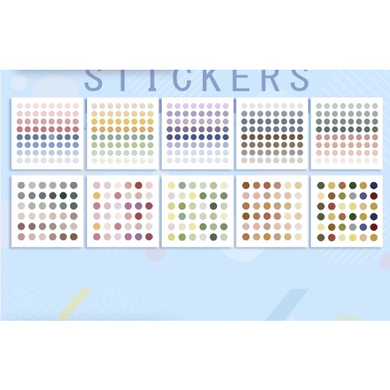 Sticker Dot / Deco Dot 📑💚💛💙📝🤏🏼