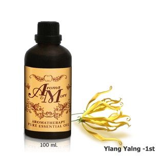 Aroma&amp;More  Ylang Ylang 1st Essential Oil 100%-น้ำมันหอมระเหยดอกกระดังงา 1st, Madagascar  100ML