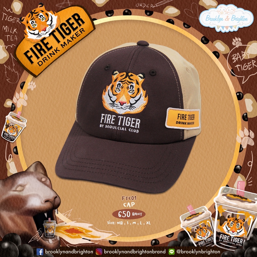 Brooklyn & Brighton قبعة Fire Tiger Drink Maker — صورة 2