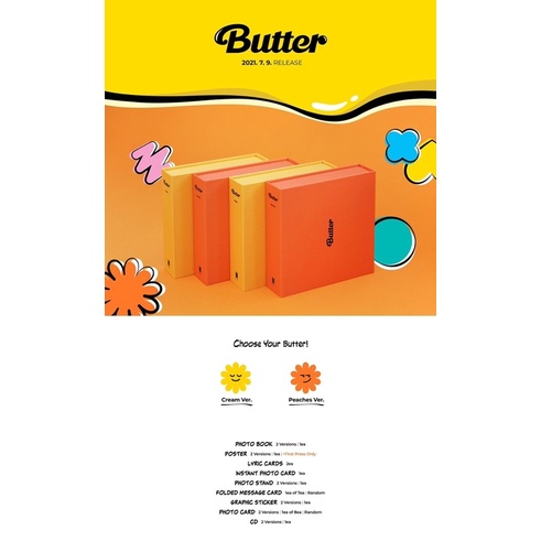 (พร้อมส่ง)🧈 อัลบั้มเปล่า BUTTER - BTS 🍑