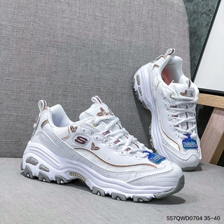 Originalbalance Skechers Skechers new D”LITES รองเท้าผ้าใบลําลอง แบบผูกเชือก ลายแพนด้า