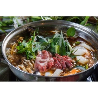 แจ่วฮ้อน+น้ำ​จิ้ม​แจ่ว​ ซุปแจ่วฮ้อนเข้มข้น ตรา แจ่วฮ้อนท่าขอนยาง
