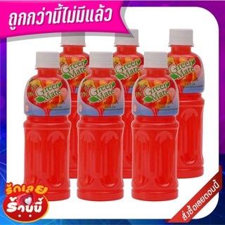 กรีนเมท น้ำฟรุ๊ตพันซ์25% 400 มล. แพ็ค 6 ขวด Green Mate 25% Fruit Punch 400 ml x 6