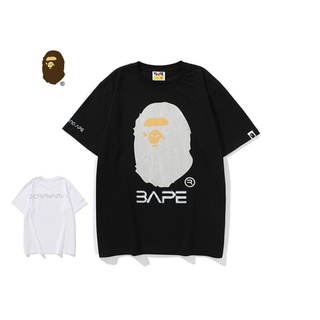 เสื้อยืดผ้าฝ้าย 4522 เสื้อยืดแขนสั้น พิมพ์ลาย BAPE x SORAYAMA แฟชั่นสําหรับผู้ชาย และผู้หญิง