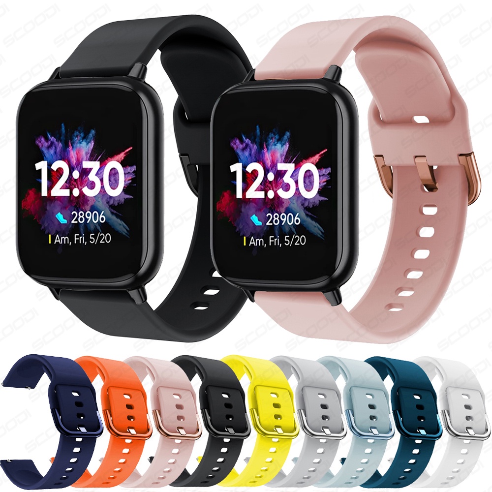 สายนาฬิกาข้อมือซิลิโคน สําหรับ realme DIZO Watch Watch 2 Watch 2 Sport Smart Watch Band Sport Bracel