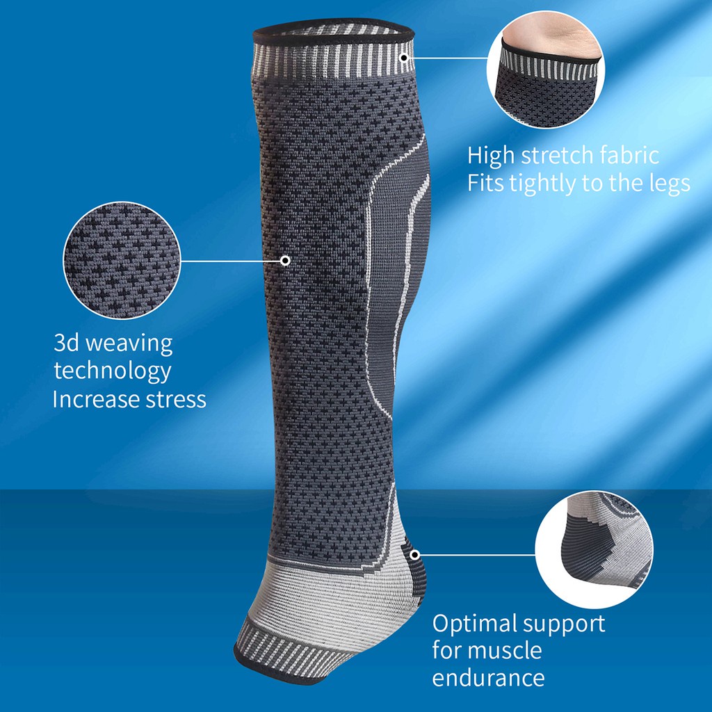 ถุงเท้าบีบอัดขา บรรเทาอาการปวดน่อง เส้นเลือดขอด 1 ชิ้น - รูปที่ 2