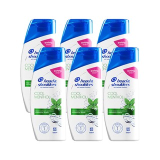 🔥HOT🔥 เฮดแอนด์โชว์เดอร์ อัลตร้าเมน คูลเมนทอล ขนาด 65 มล. แพ็ค 6 ขวด Head &amp; Shoulders Ultra Men Cool Menthol Shampoo 65 m