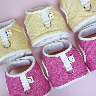 Harness #02 Duo LemonPink ราคารวมสายจูง  *พร้อมส่ง*