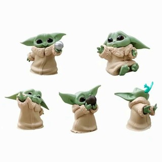 โมเดล Baby Yoda ปรมาจารย์โยดาตอนเด็ก (ชุด5ตัว)