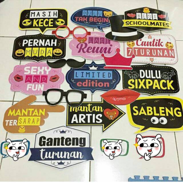 Photobooth props อุปกรณ์กิจกรรม reuni photobooth ทรัพย์สิน reuni