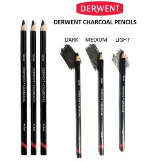 Derwent Charcoal ดินสอชาร์โค ดินสอสเก็ต (แท่งเดี่ยว)