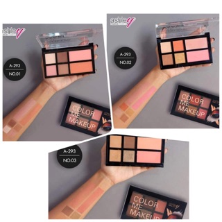 A-293 Ashley color me makeup พาเลทเเต่งหน้าเม็ดสีเเน่น ติดทนนาน