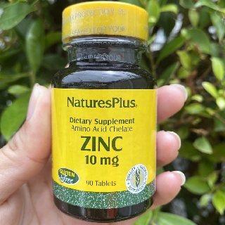 ซิงค์ Zinc 10 mg 90 Tablets (NaturesPlus®)