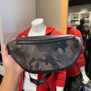 กระเป๋าคาดอก/คาดเอว ลายทหาร COACH WARREN BELT BAG WITH CAMO PRINT (F76845)