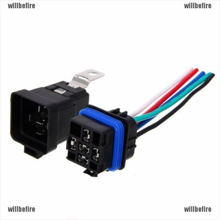 Willbefire สวิตช์รีเลย์สายไฟ 5 pin 30a 40 a 12vdc 12awg สําหรับ