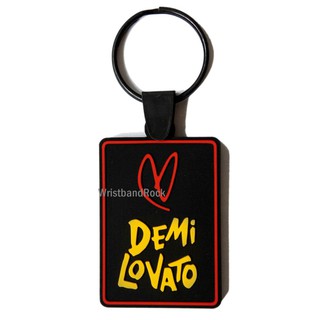 Demi Lovato พวงกุญแจ ยาง เท่ๆ  เดมี โลวาโต พังค์ แทรช ร็อค ไม่เท่คืนได้ DLO301