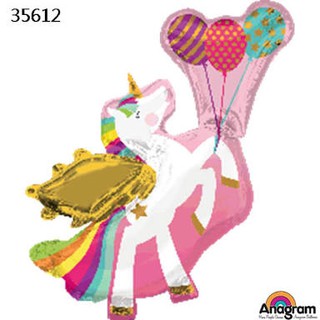 ลูกโป่งม้ายูนิคอน Winged Unicorn Balloon ขนาด 78*86cm #CT072