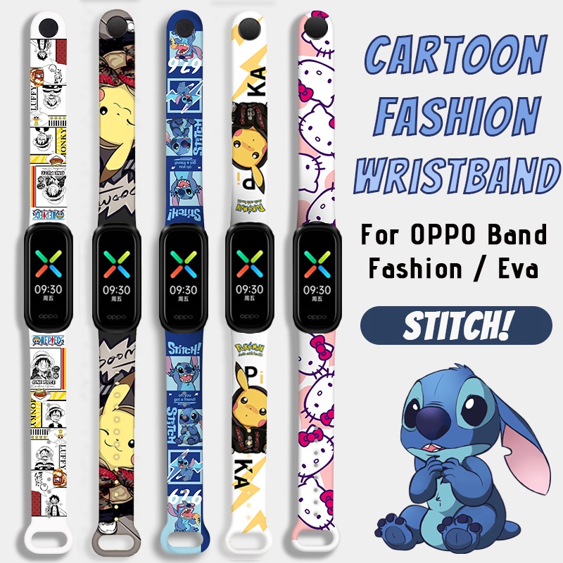 สําหรับ OPPO Band การ์ตูน ซิลิโคน สายรัด สําหรับ OPPO Band แฟชั่น EVA รุ่น กีฬา เปลี่ยน สายรัดข้อมือ สร้อยข้อมือ