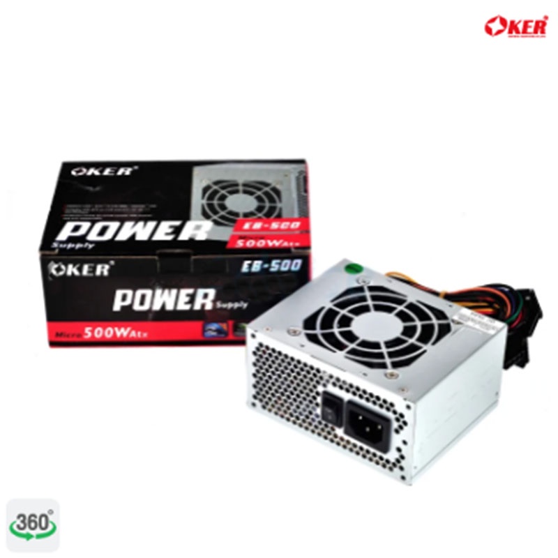 เพาเวอร์ซพพลายขนาดเล็ก MINI POWER SUPPLY 500W OKER รับประกัน 1ปี.