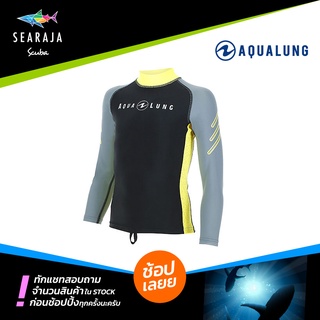 เสื้อดำน้ำแขนยาวสำหรับเด็ก Aqualung Sharky Junior Rash Guard