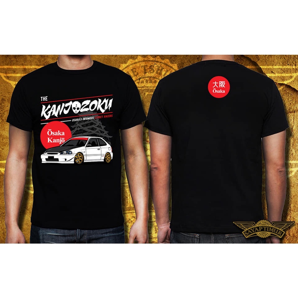 Honda Civic EK EK9 TYPE R Limited *D9 (เสื้อยืดสีขาว+ดํา)
