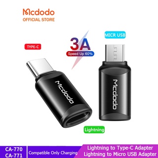 Mcdodo สายฟ้า เป็นประเภท C แปลง 3A รวดเร็วชาร์จสายฟ้าเพื่อ Micro USB สําหรับสายฟ้า iPhone