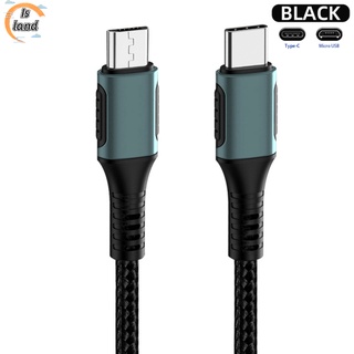 【IS】สายชาร์จ Type C เป็น Micro Usb ชาร์จเร็ว พร้อมฟังก์ชั่น Otg สําหรับถ่ายโอนข้อมูล