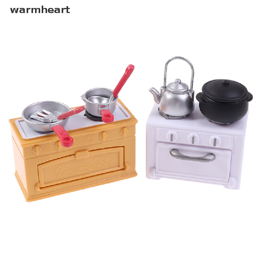(warmheart) ไม้พายตักน้ํา หม้อต้มน้ํา ของเล่น สําหรับบ้านตุ๊กตา 1:12