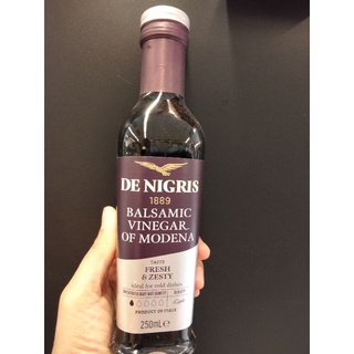 De Nigris Balsamic Vinegar น้ำส้มสายชูหมักองุ่น25%ไวท์อีเกิ้ล  ดีนิกริส 250ml