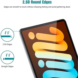 ฟิล์มกระจก สำหรับipad Gen102022 สำหรับipad 9.7 10.2 gen7/gen910.5, air 1 2 3/12.9 ฟิล์ม กันรอย ขอบโค้ง ไม่ดันเคส、air6