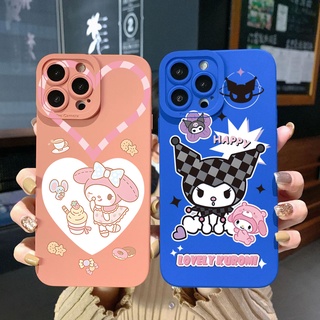 เคสโทรศัพท์มือถือ ขอบสี่เหลี่ยม ลาย Kuromi My Melody สําหรับ Samsung Galaxy A33 A53 A73 5G A32 A52S A72 A31 A41 A71